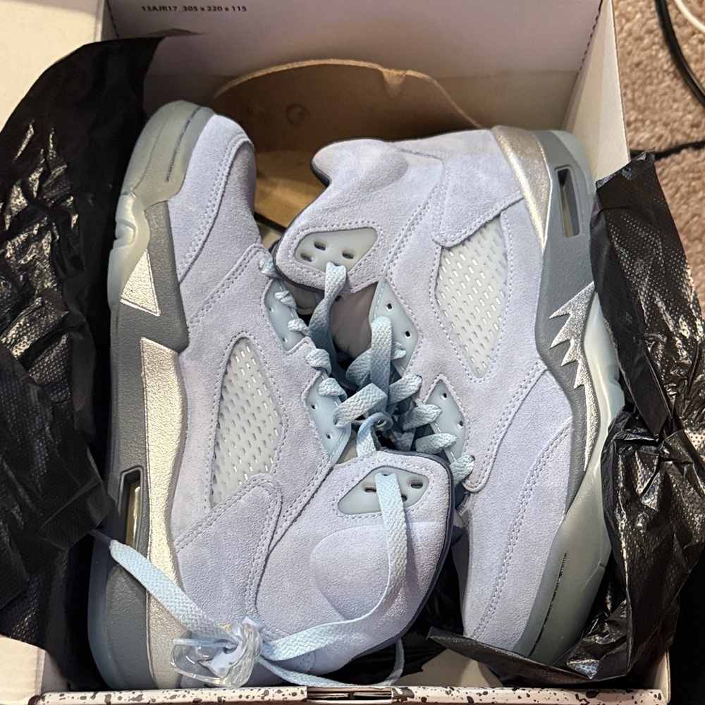 Jordan Ice Blue Graphite Sneakers